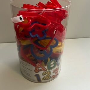 Numbers and Letters Random cookie cutters